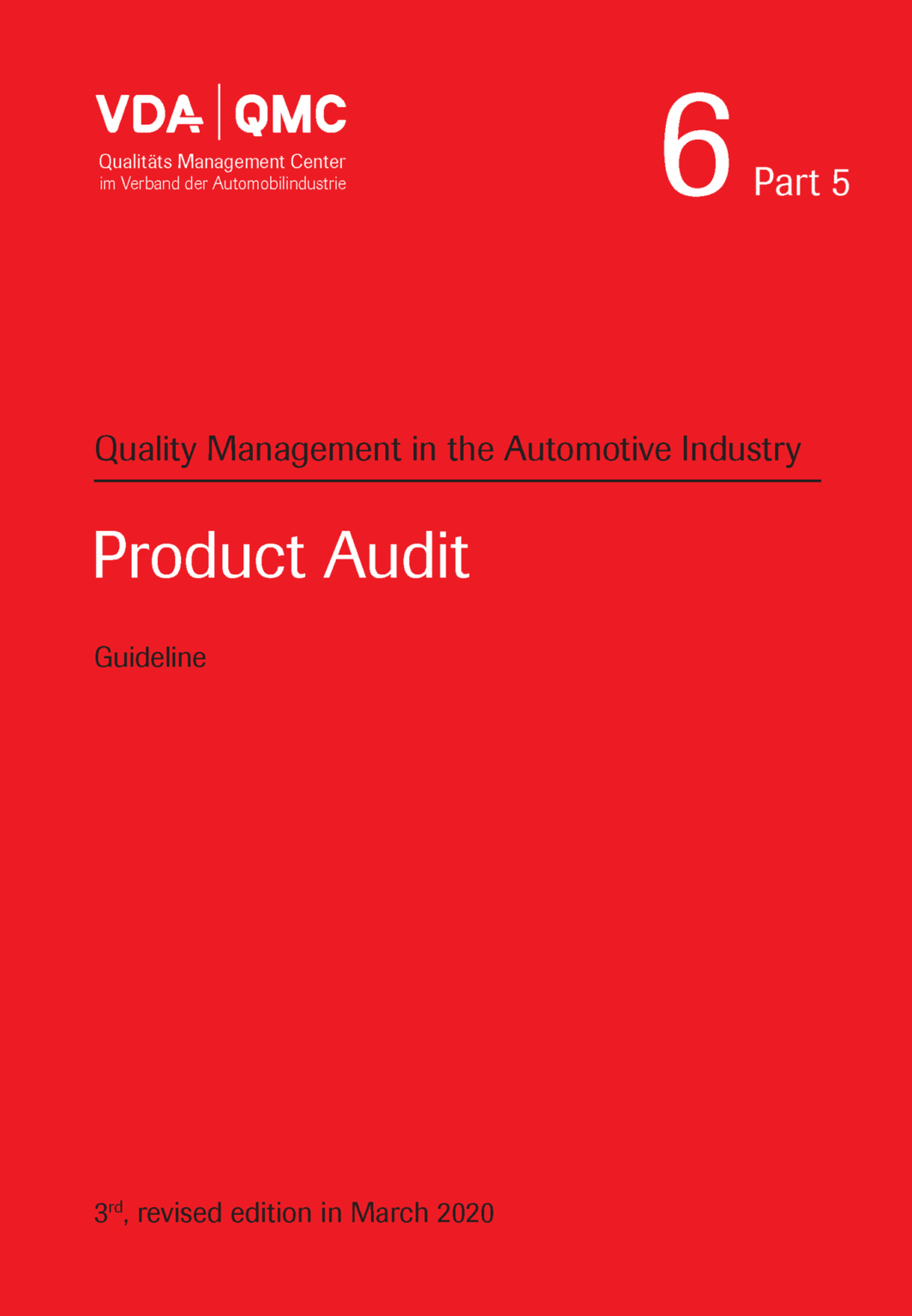 VDA - Volume 6 Part 1, 5th Edition