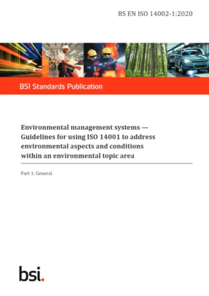 BSI - BS EN ISO 14002 1: 2020 (Digital Copy - PDF)
