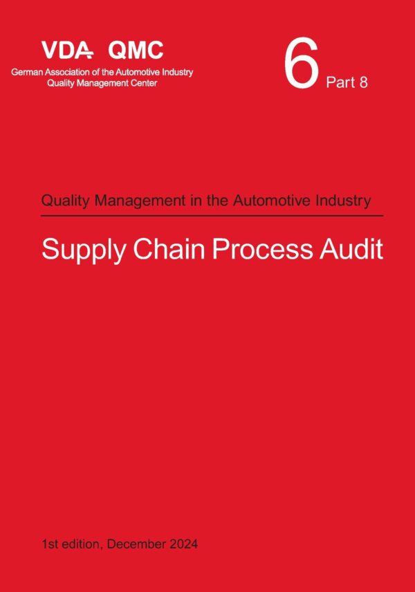 Volume 6.8 Supply Chain Process Audit, 1st Edition, December 2024